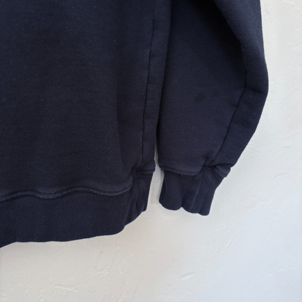 Mother The Champ MX Sweatshirt Women Medium Navy Blue Pullover Long Sleeve Flaw - Picture 12 of 16